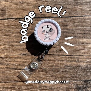 Coffee Beagle Doctor Badge Reels Custom Funny Cute ID Badge Holders Spring Lab Week Phlebotomist Medical Nurse Appreciation Coworker