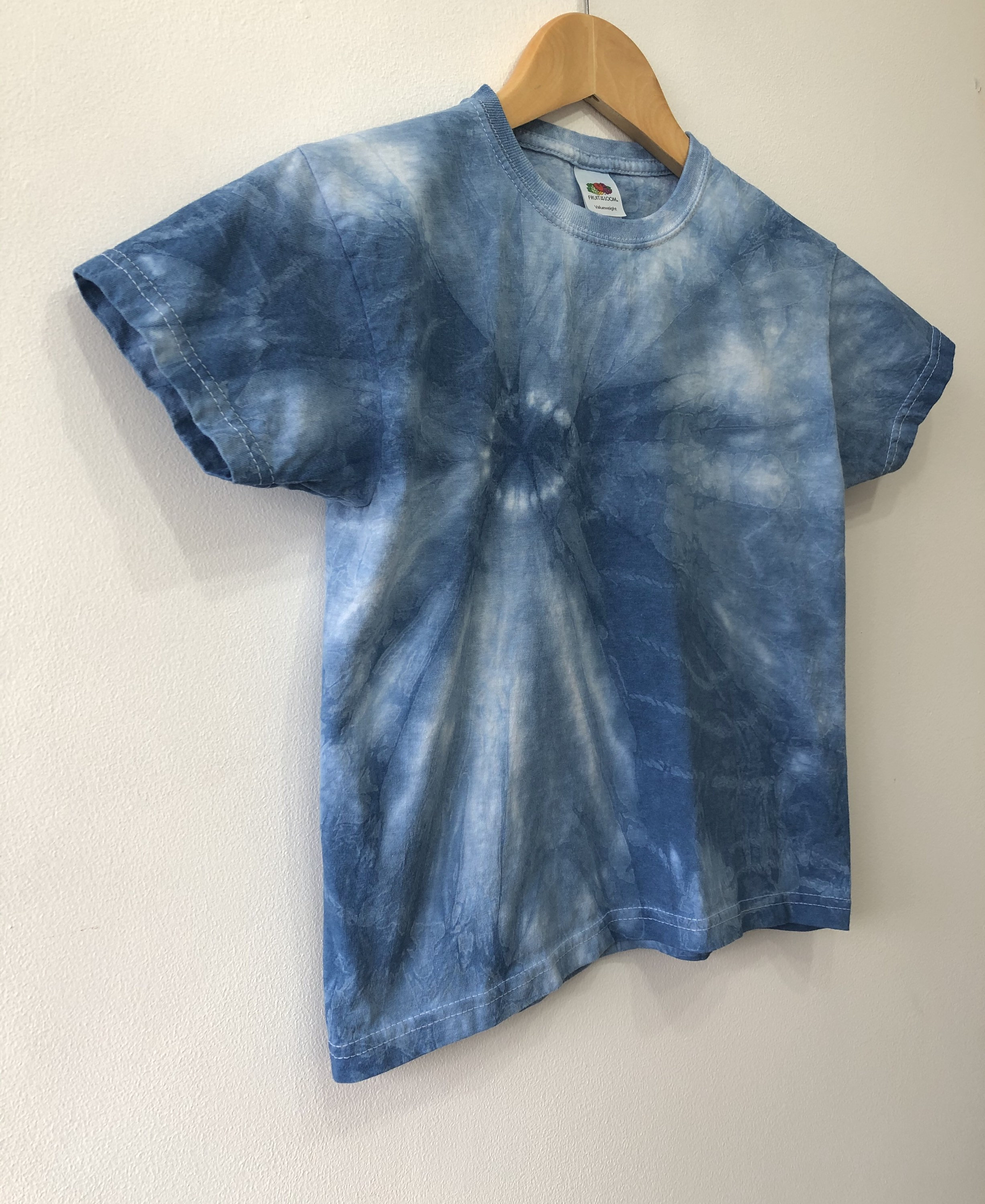 Kids Tie Dye T-Shirt Blue Tie Dye Shibori Unisex | Etsy