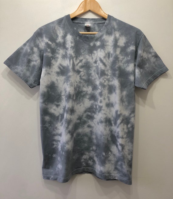 Tie Dye TShirt Grey Tie Dye Unisex TShirt Etsy