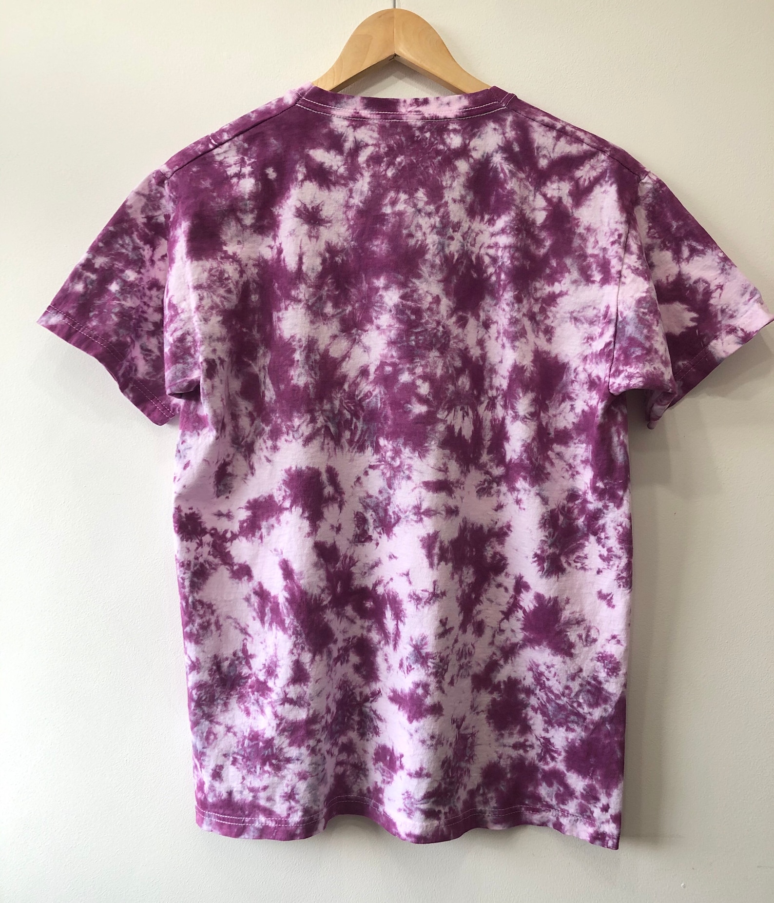 womens purple tie dye shirt
