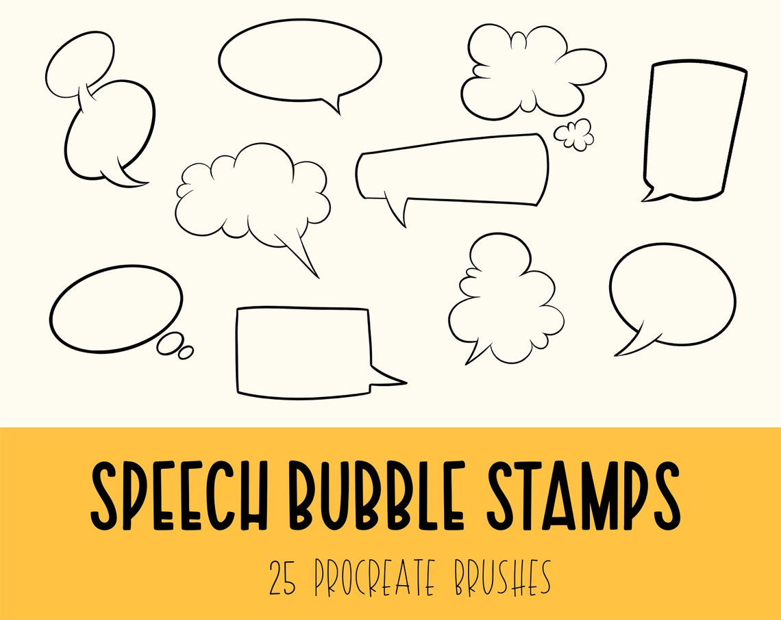speech bubble stamp procreate free