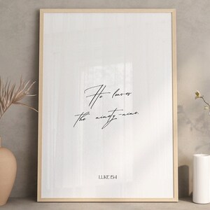 He Leaves The 99 // Christian Prints // Bible Prints // Digital Download // Instant Prints // Wallart Prints //