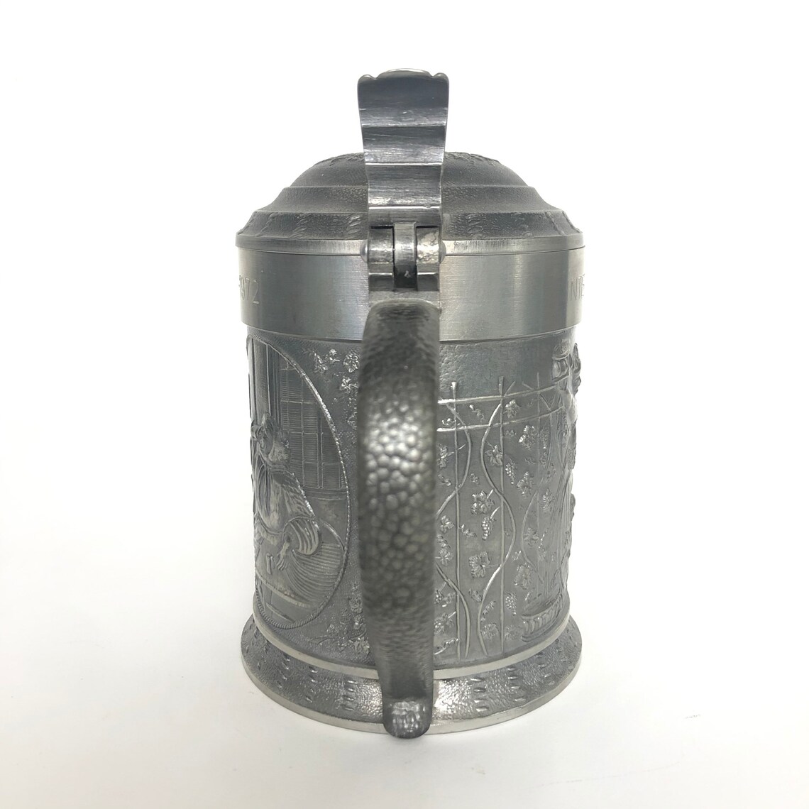 Vintage Pewter 19oz Beer Stein With Lid FEINZINN Etsy