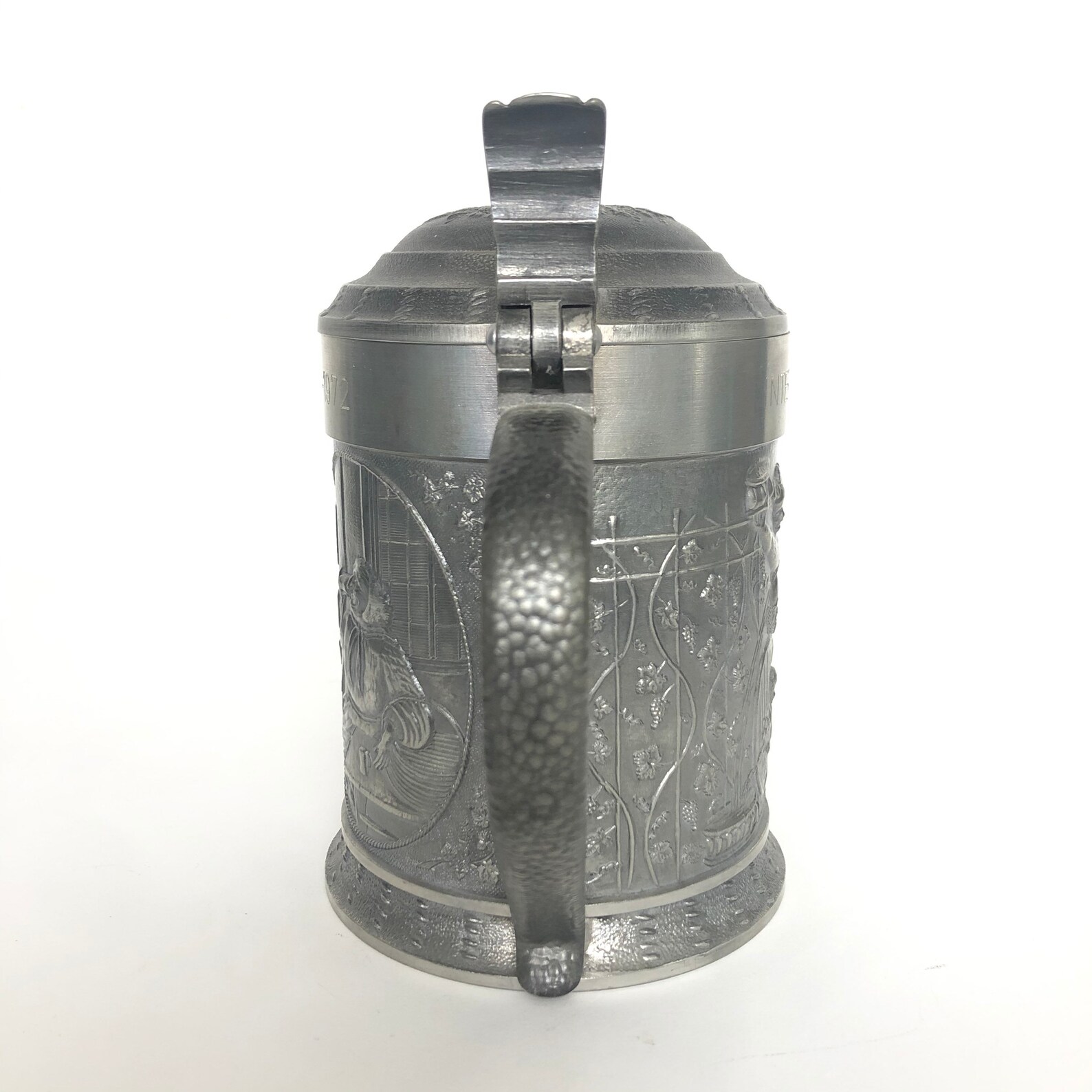 Vintage Pewter 19oz Beer Stein With Lid FEINZINN Etsy