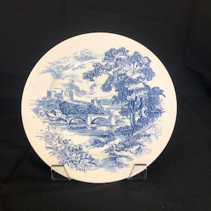 Talerz obiadowy Vintage &#39;Countryside&#39; Niebieski Wedgwood & Co. Anglia