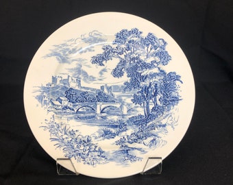 Vintage Dinner Plate 'Countryside' Blau Wedgwood & Co. England