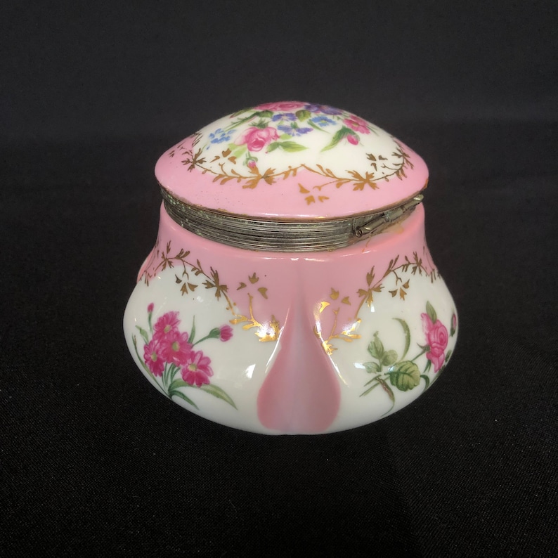 RS Antique Prussian Trinket Box Lidded Porcelain Dresser Vanity Bowl Etsy