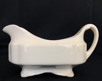 Vintage J&G Meakin Sunshine Ivory Gravy / Sauce Boat - Made in England