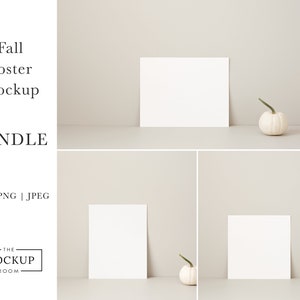 Herbst Poster Mockup Bundle | Herbst Poster Mockup | Kunstwerk Mockup | Einfaches Poster Mockup | Horizontales Poster Mockup | Mockup Poster