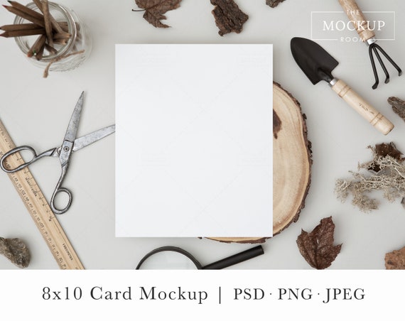 8X10 Card Mockup Vertical Card Mockup Rustic Card Mockup | Etsy