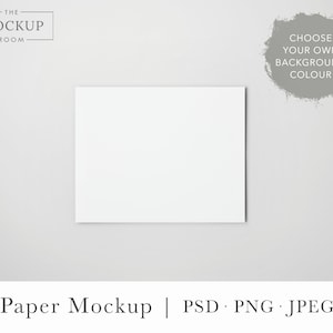 Maqueta de papel / Maqueta de póster / Maqueta de papel de disposición plana / Maqueta de papel horizontal / Maqueta de papel / Maqueta de papel artístico / Maqueta de papel horizontal