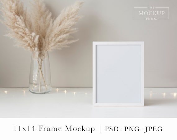 Holiday Frame Mockup | Christmas Frame Mockup | Festive Frame Mockup | Mock Up Frame | Artwork Mockup | Frame Mock up | Mockup For Art