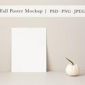 Maqueta de póster de otoño / Maqueta de póster de otoño / Maqueta de obra de arte / Maqueta de póster / Maqueta de póster 11x14 / Póster de maqueta / Maqueta de póster simple
