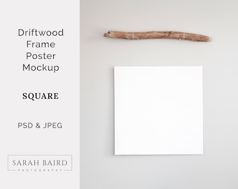 Driftwood Frame Mockup Square,Wood Frame Mockup,Mockup Frame,Poster Mockup,Print Mockup,Art Mockup,Frame Mockup White,Frame Mockup PSD