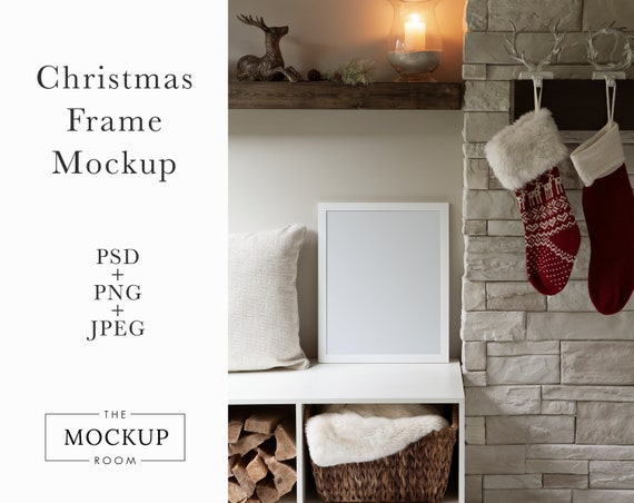 Christmas Frame Mockup | Christmas Mockup Frame | Frame Mockup | Mock Up Frame | Print Mockup |Frame Mock up|Mockup For Art|Art Print Mockup