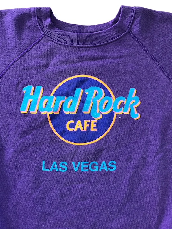 vintage Hard Rock Las Vegas sweatshirt purple siz… - image 2