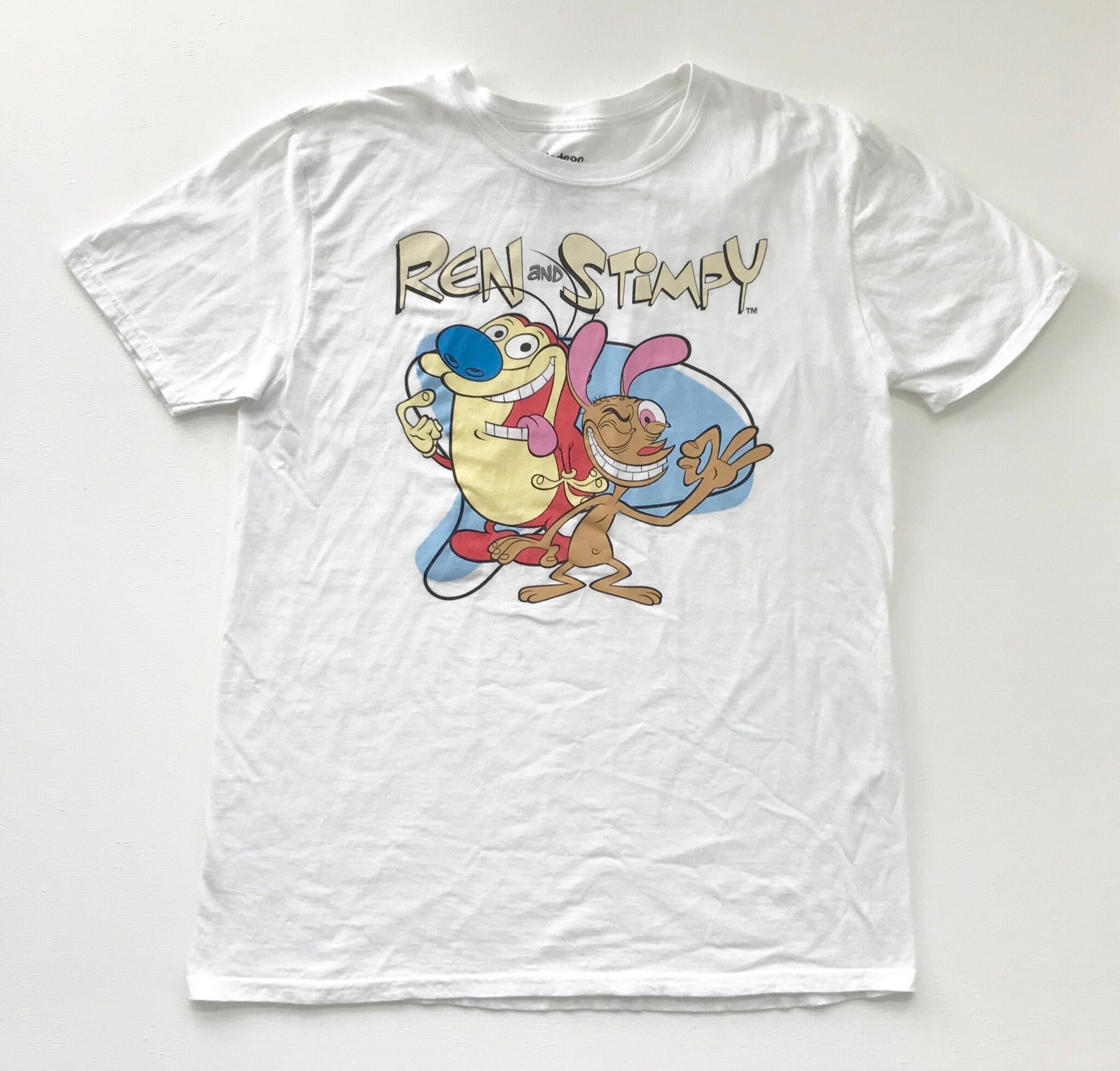 Ren and Stimpy T Shirt White Size Large - Etsy