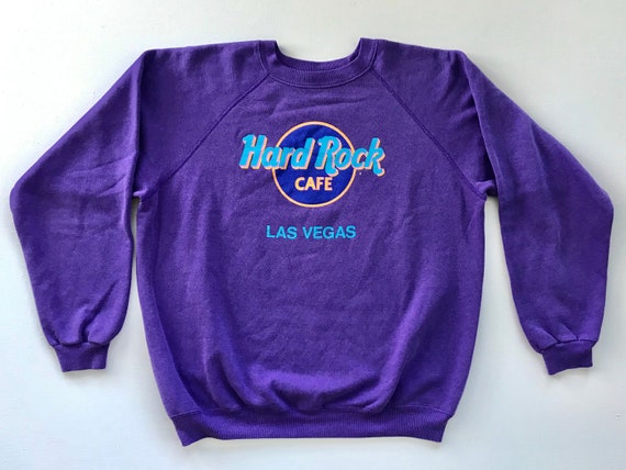 vintage Hard Rock Las Vegas sweatshirt purple siz… - image 1