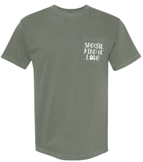 Custom Comfort Colors Pocket T-shirt 