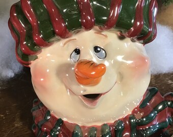 ポーランド食器　スノーマンキャンセルホルダー Papel Giftware クリスマス スノーマン キャンドルホルダー ホリデー