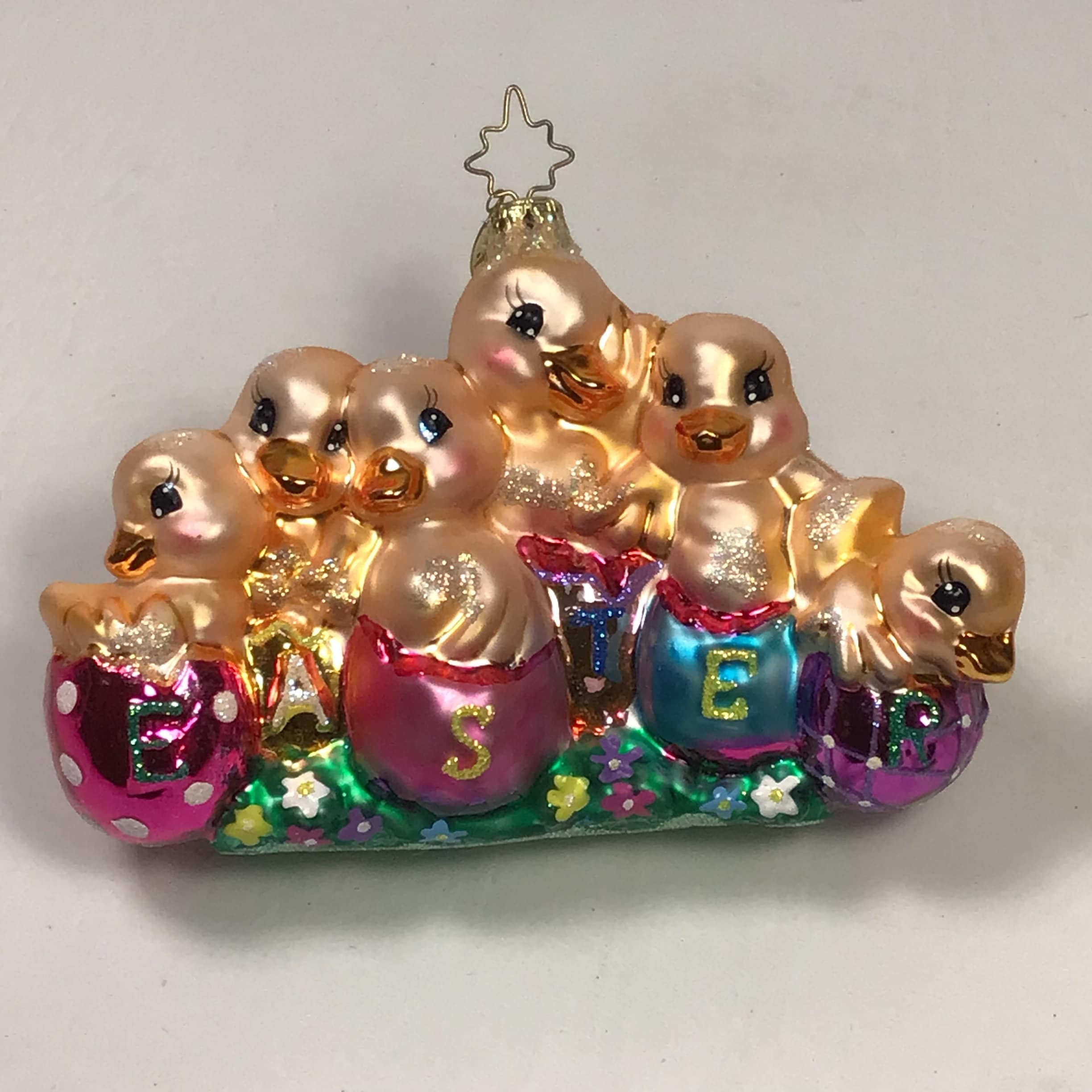 Vintage Christopher Radko “easter Parade” Handblown Glass Ornament