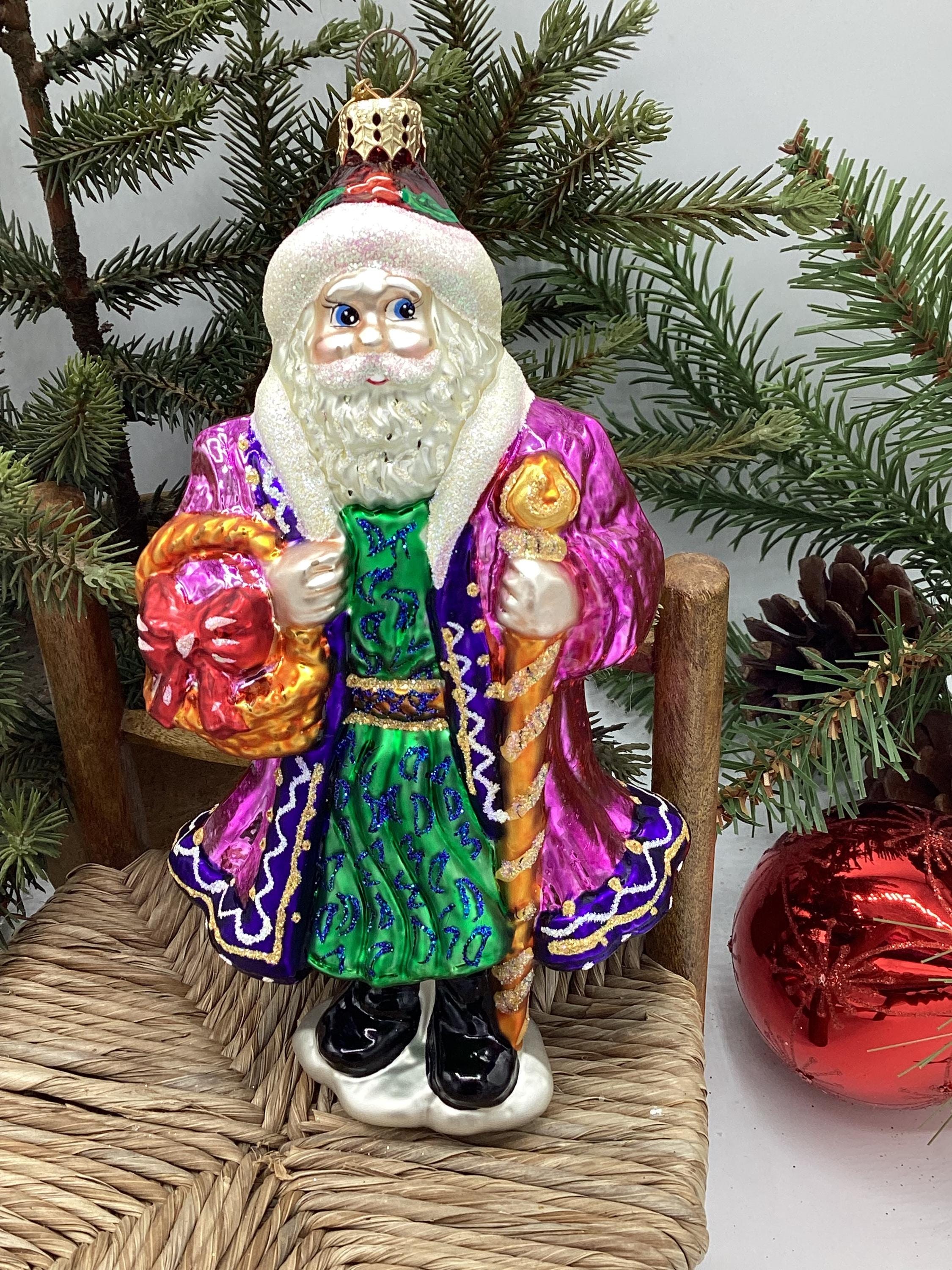 Christopher Radko Vintage “krakow Santa” Handblown European Glass