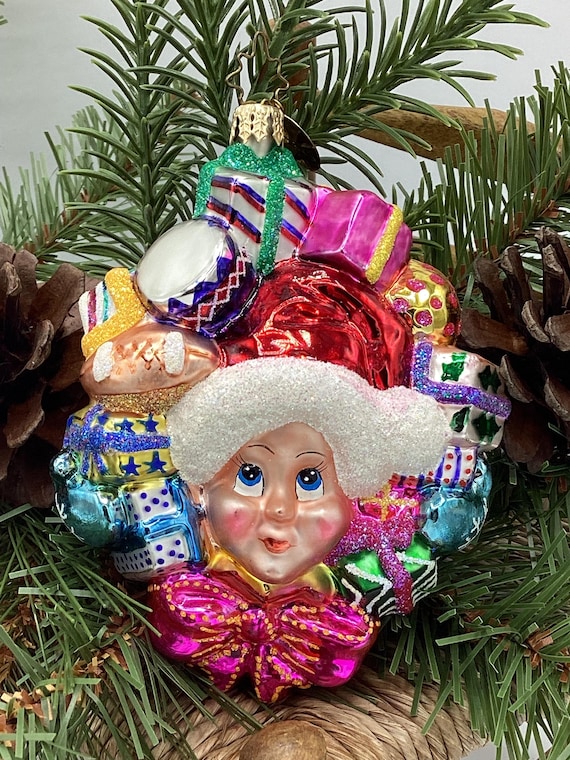 Vtg Holiday Living Glass Christmas Ornaments Christopher Radko Style - Set of 3 Christopher Radko Glass Ornament - Vintage Vibrance 2022 main image 2