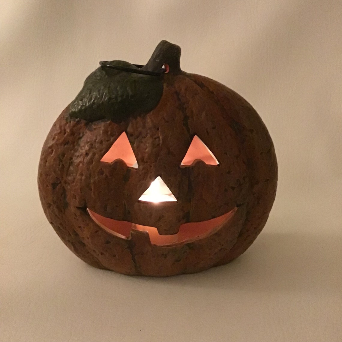 Terra Cotta Jack O Lantern Etsy