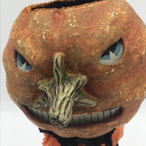 Halloween Spooky Jack Vintage Mache Laterne