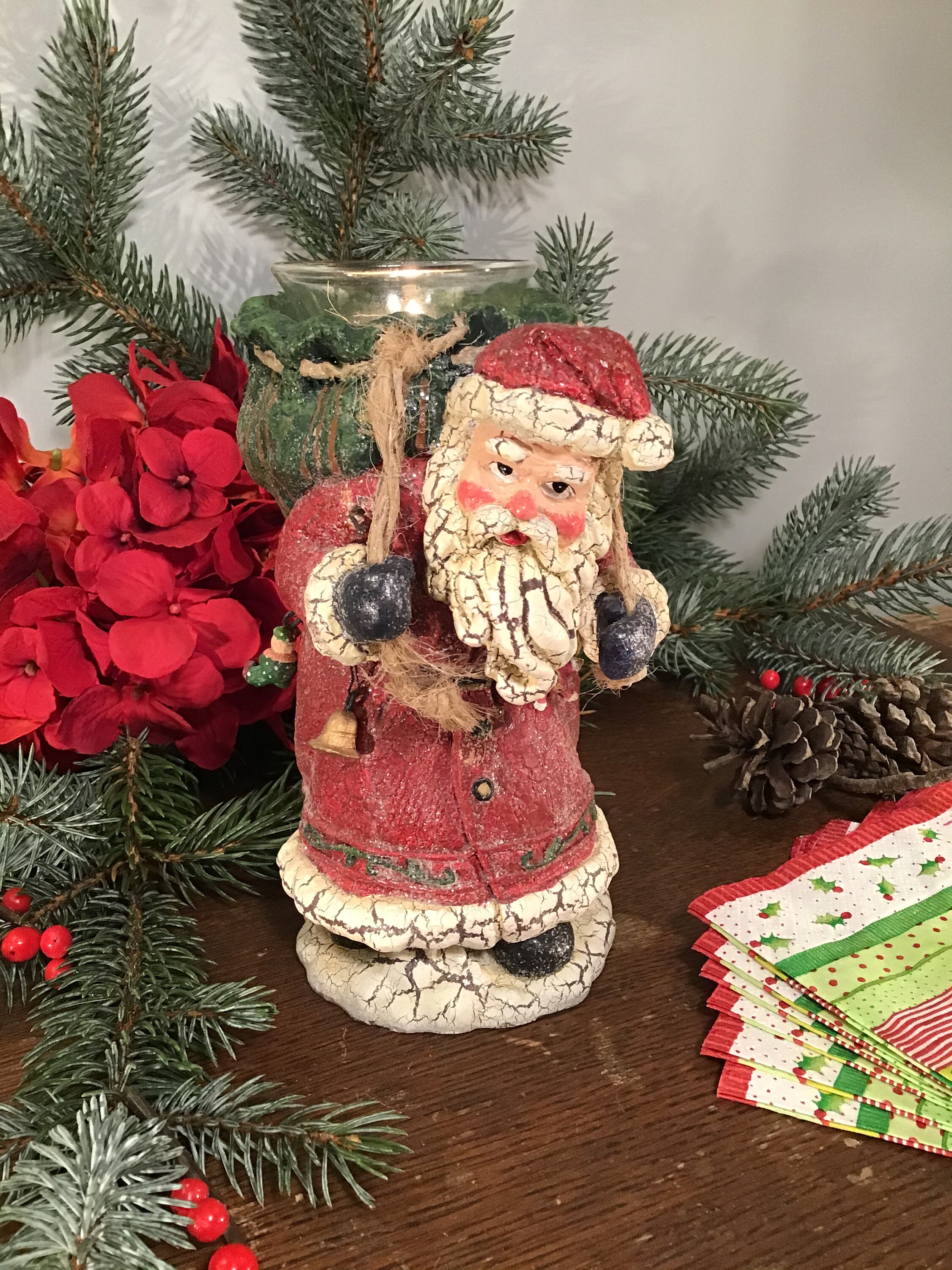 Premier 29cm Animated Musical Singing Musical Santa Moving Hat Christmas Decoration 