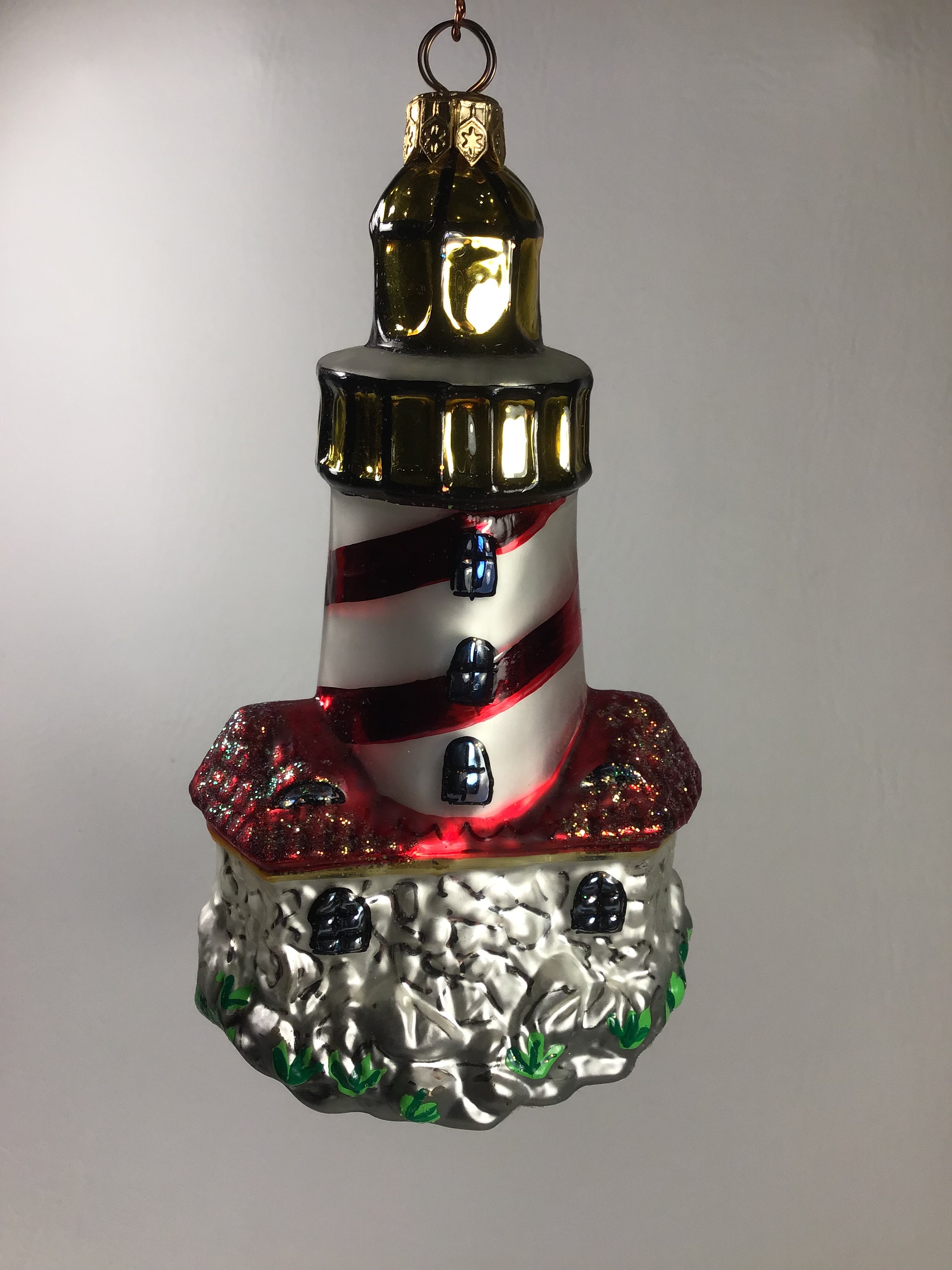 Light Wave Christopher Radkos Lighthouse Ornament Etsy