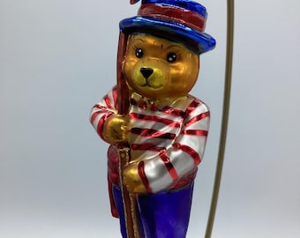 Vintage Christopher Radko “Viva Venecia” Handblown Glass Ornament One of the International Bears