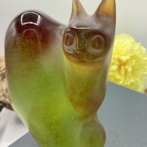 Daum Crystal Cat - Etsy