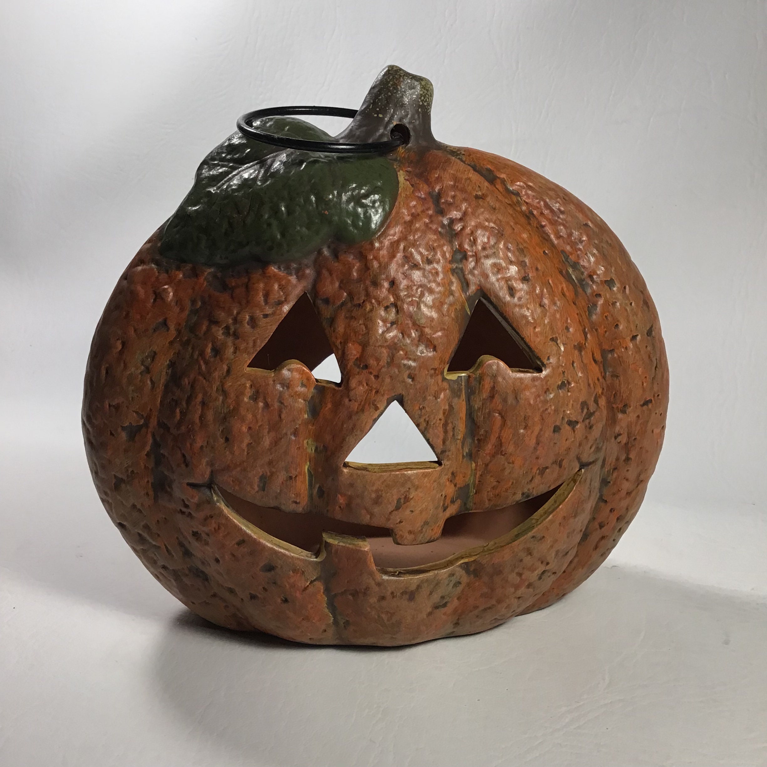 Terra Cotta Jack O Lantern Etsy