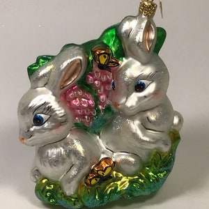 Christopher Radko Vintage “Bosom Buddies” Handblown Glass Ornament