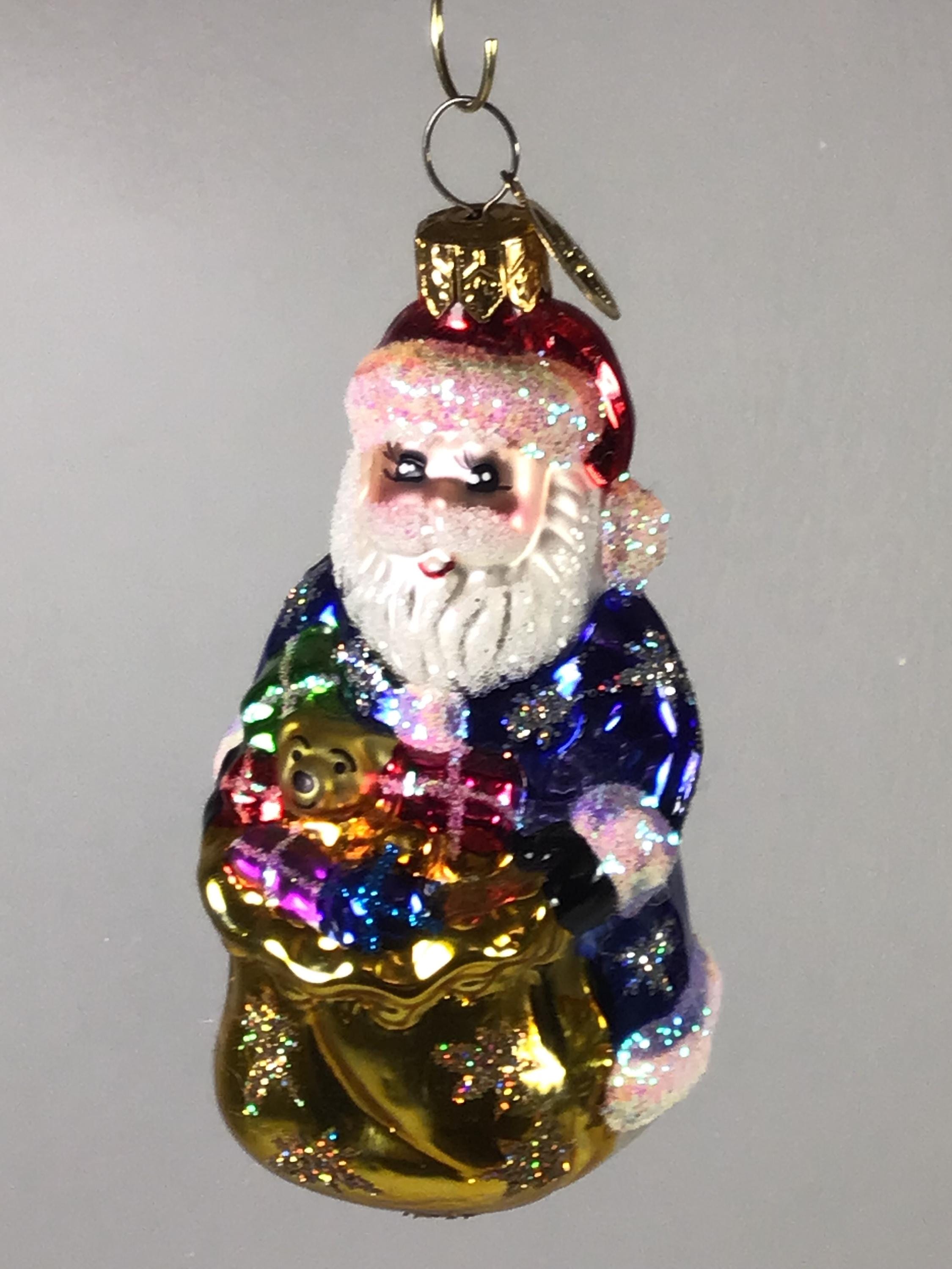 クリストファー・ラドコ ヴィンテージサンタとプレゼントの袋 手吹き