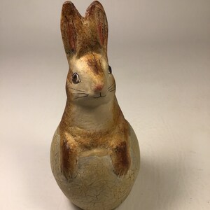 Walnut Ridge Bunny Vintage Chalkware Collectible Signed by Artist 2001