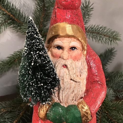 クリストファー・ラドコ ヴィンテージサンタとプレゼントの袋 手吹き