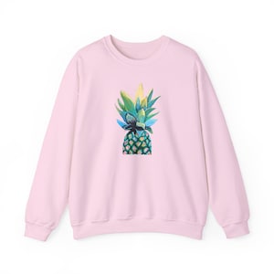 Pineapple Paradise Unisex Crewneck Sweatshirt - Cozy Summer Vibes, Casual Wear, Gift for Beach Lovers, Tropical Style