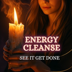 ENERGY CLEANSE  | Tailored Clearing Intentional Candle | Custom Service |  burn or ship
