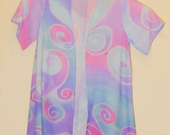 MULTI COLORS design KIMONO with sleeves