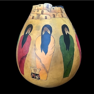 Southwestern Gourd Art Ladies Talking Circle