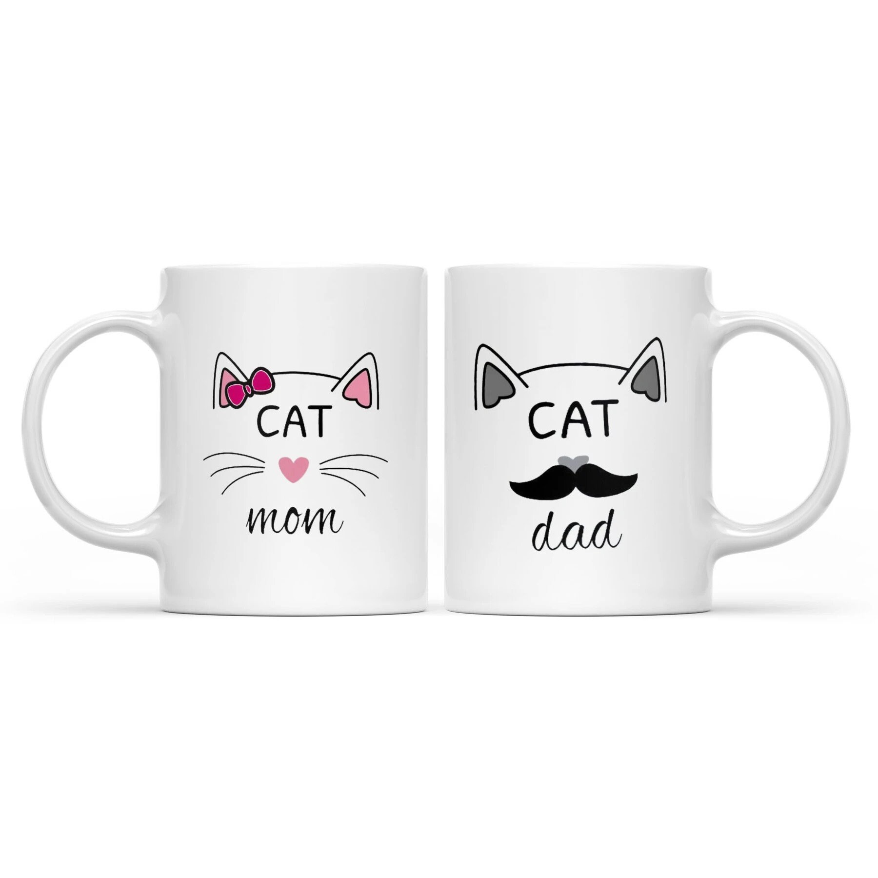 Personalized Couple Mug For Cat Mom Dad Mom Father's Etsy
