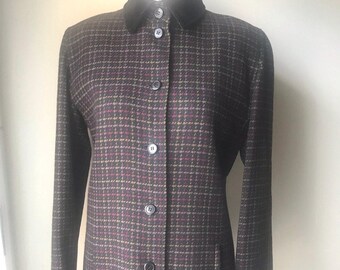 Vintage 70s Gucci Coat Plaid S