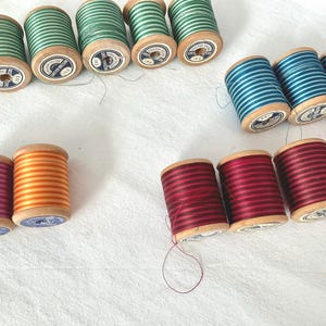 Vintage 50s Thread Machine Embroidery Variegated Choice of 3 Colors