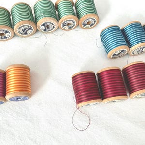 Vintage 50s Machine Embroidery Thread Variegated Choice of 3 Colors