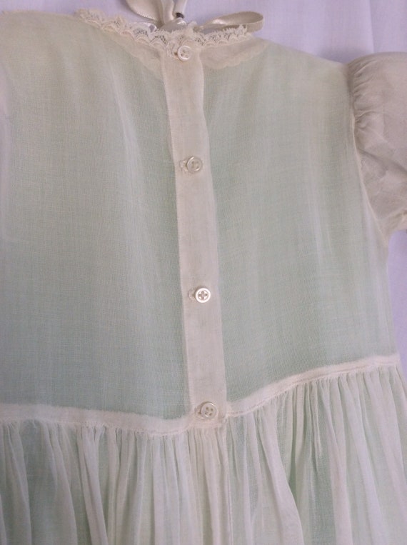 Antique 1800s Victorian Baby Christening Gown Org… - image 7