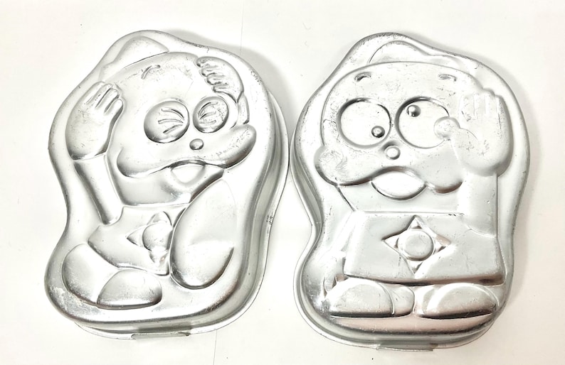 Vintage 60s Rare Japanese Manga & Anime Characters Umeboshi Denka Ice Pop Molds 2pcs bild 1