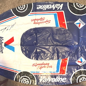 Vintage 80s Rare Speedway Splasher Pool Float Inflatable Valvoline #3 Al Uncer Jr Indy 500