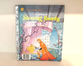 Vintage 80s Little Golden Book Sleeping Beauty
